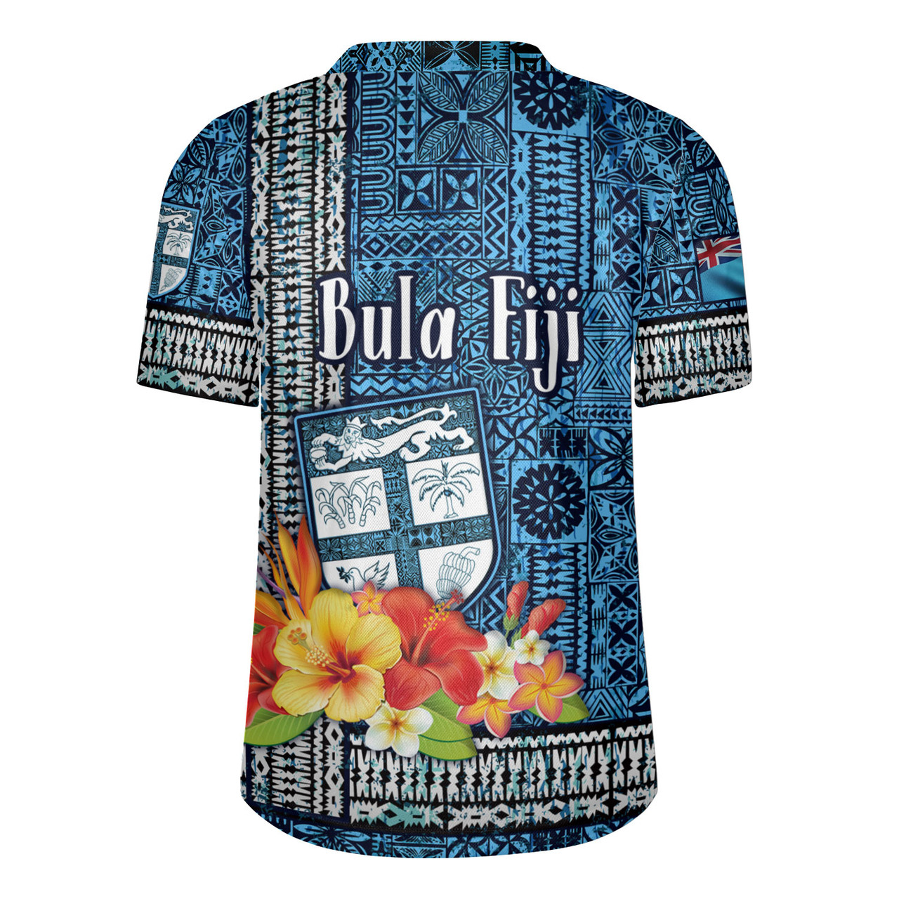 Fiji Rugby Jersey Bula Fiji Masi Tropical Flowers Special Design