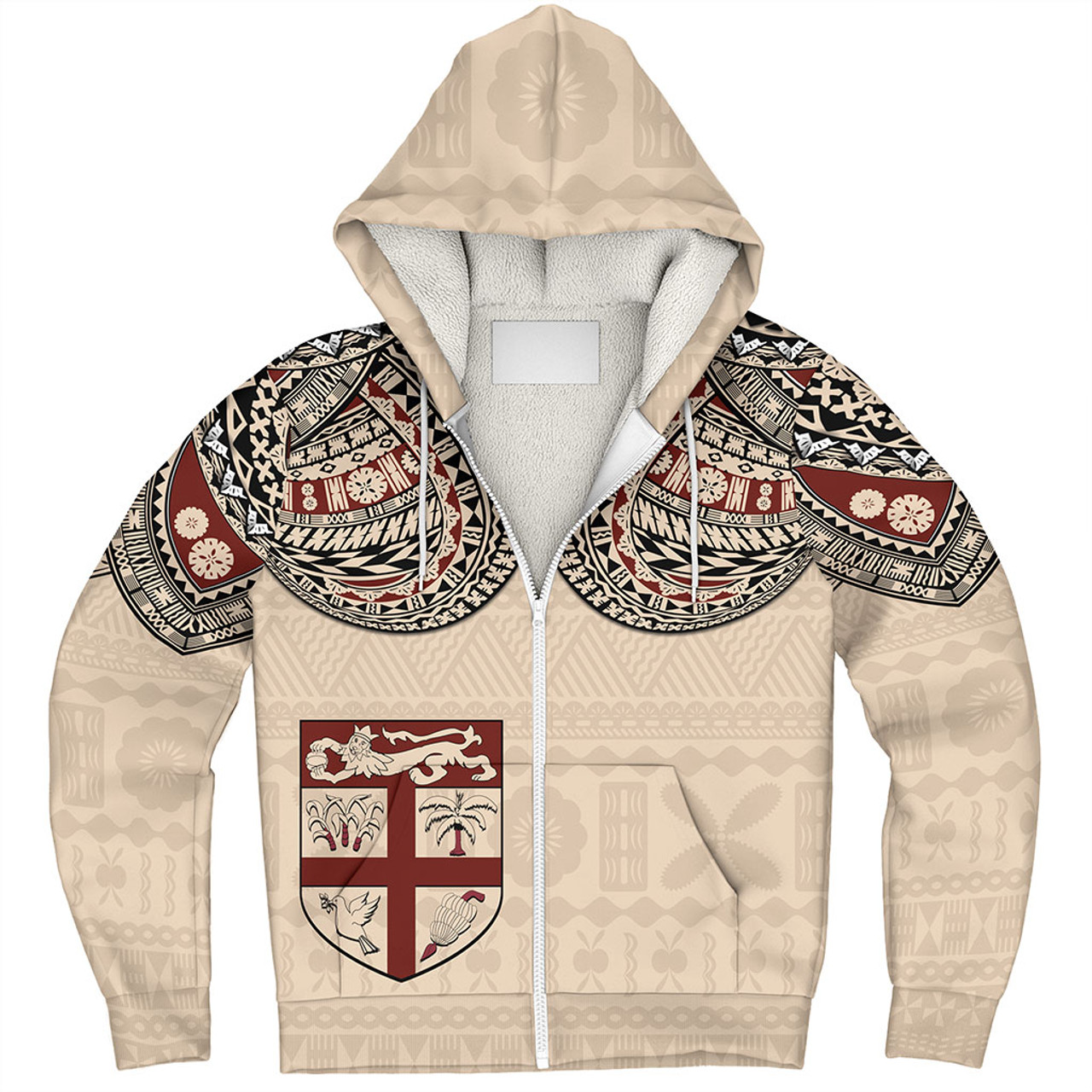 Fiji Sherpa Hoodie Bula Tattoo Art