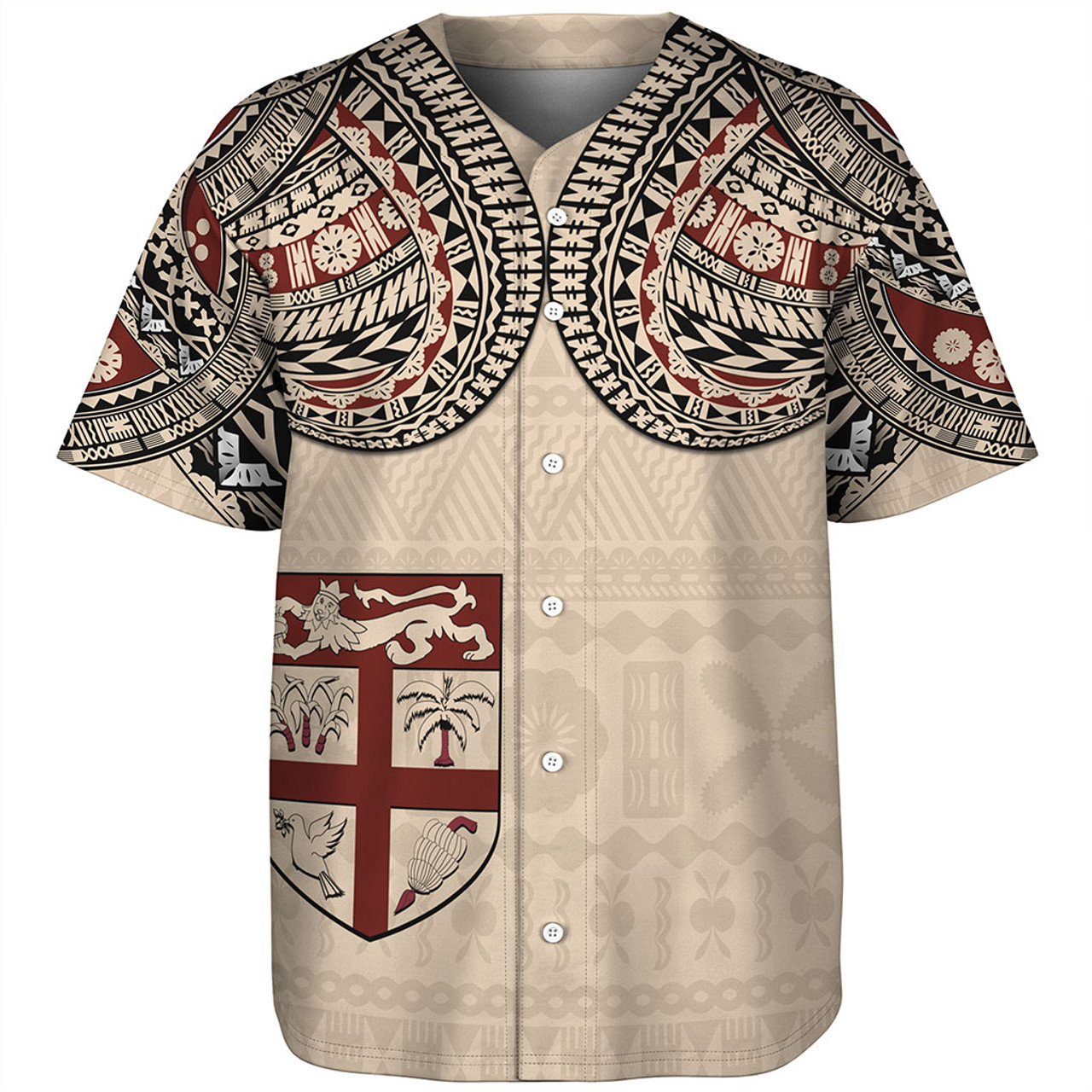 Fiji Baseball Shirt Bula Tattoo Art