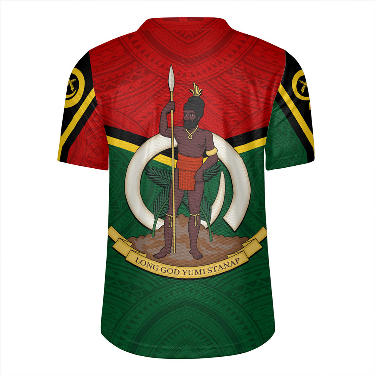 Vanuatu Rugby Jersey Tribal Flag Sport Style