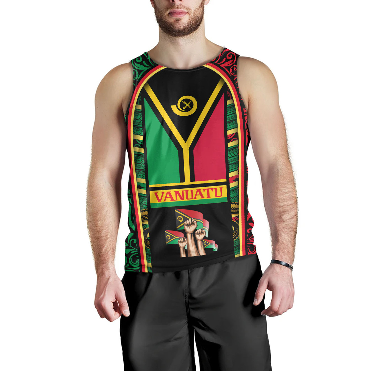 Vanuatu Tank Top Happy Independence Day Vanuatu Design