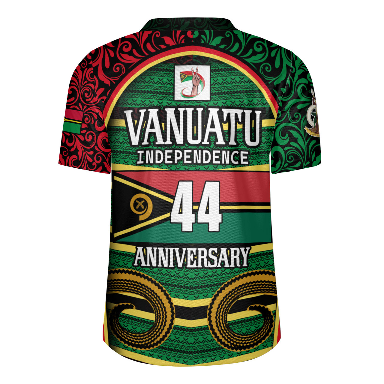 Vanuatu Rugby Jersey Happy Independence Day Vanuatu Design