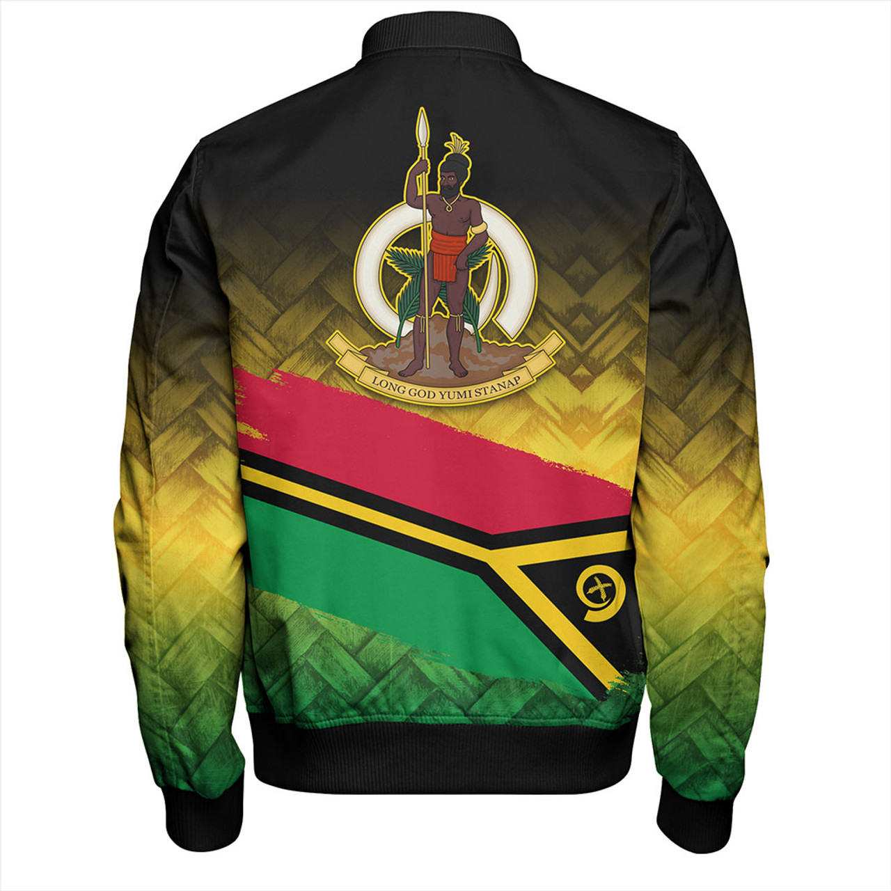 Vanuatu Bomber Jacket Flag Lauhala Style