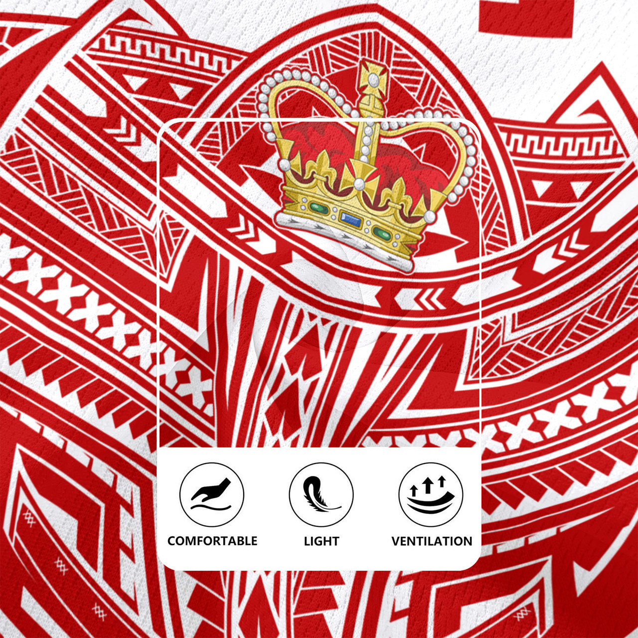 Tonga Rugby Jersey Seal Tribal Flag Color Design