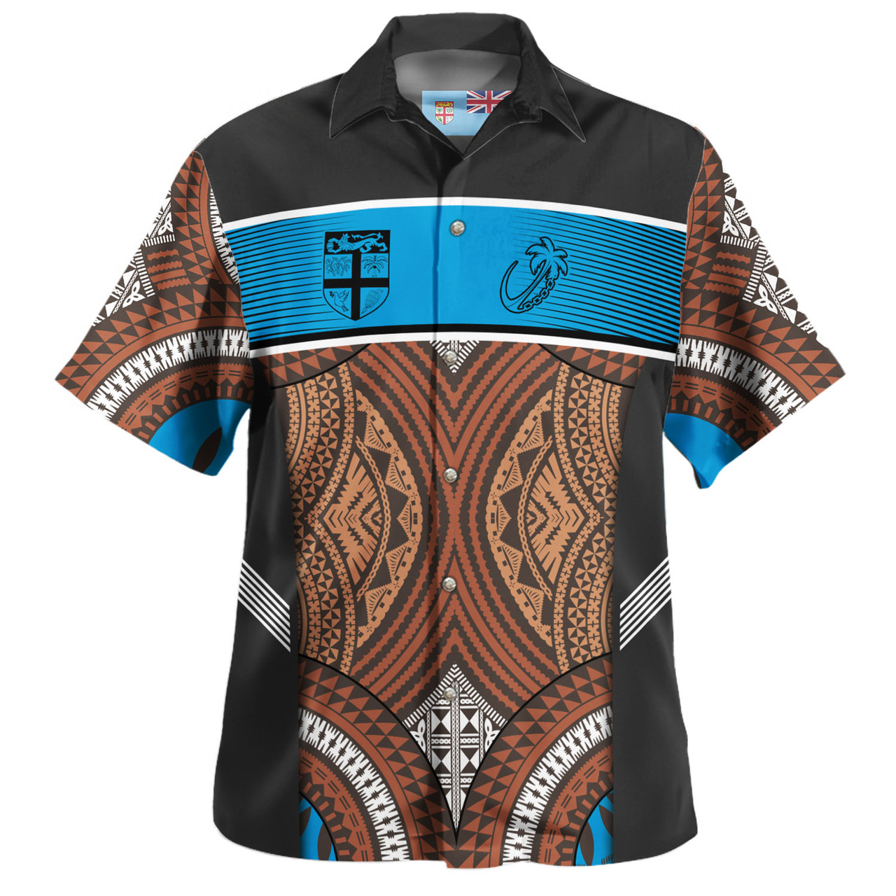 Fiji Hawaiian Shirt Custom Bula Fiji Rugby Tapa Design