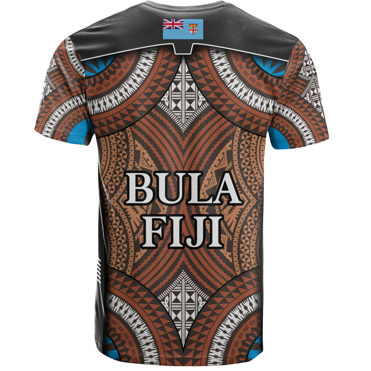 Fiji T-Shirt Custom Bula Fiji Rugby Tapa Design