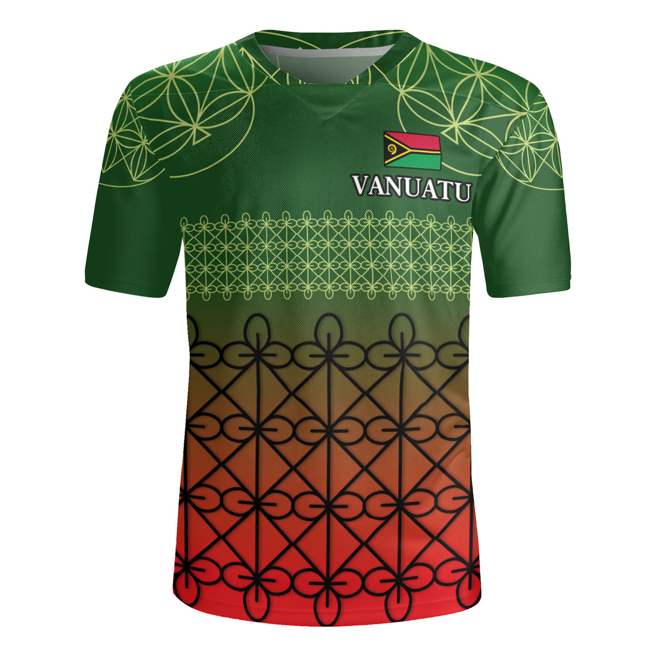 Vanuatu Rugby Jersey Custom Seal Flag Color Mutis En Atan Design