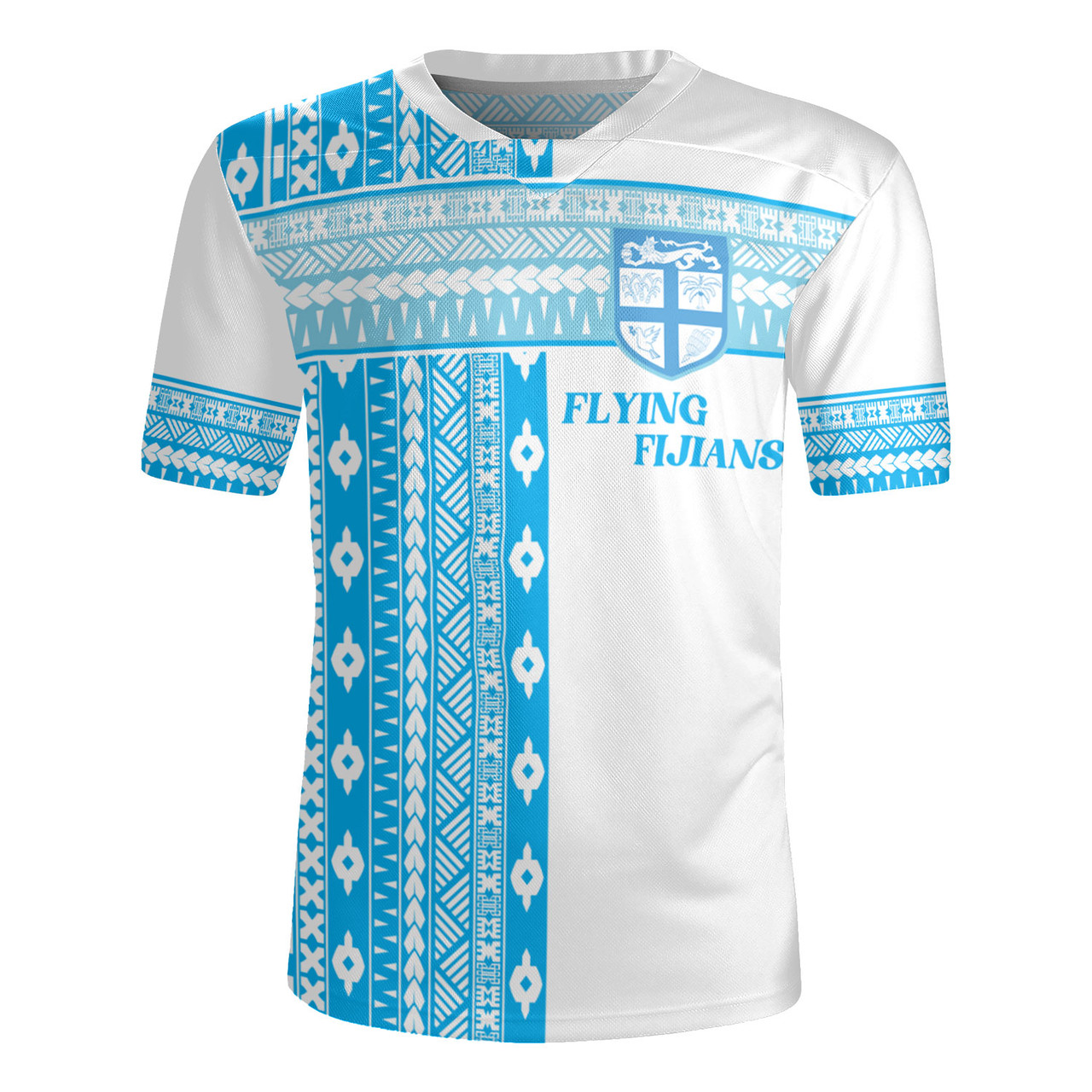 Fiji Rugby Jersey Custom Rugby Flying Fijian Makare And Tapa Design