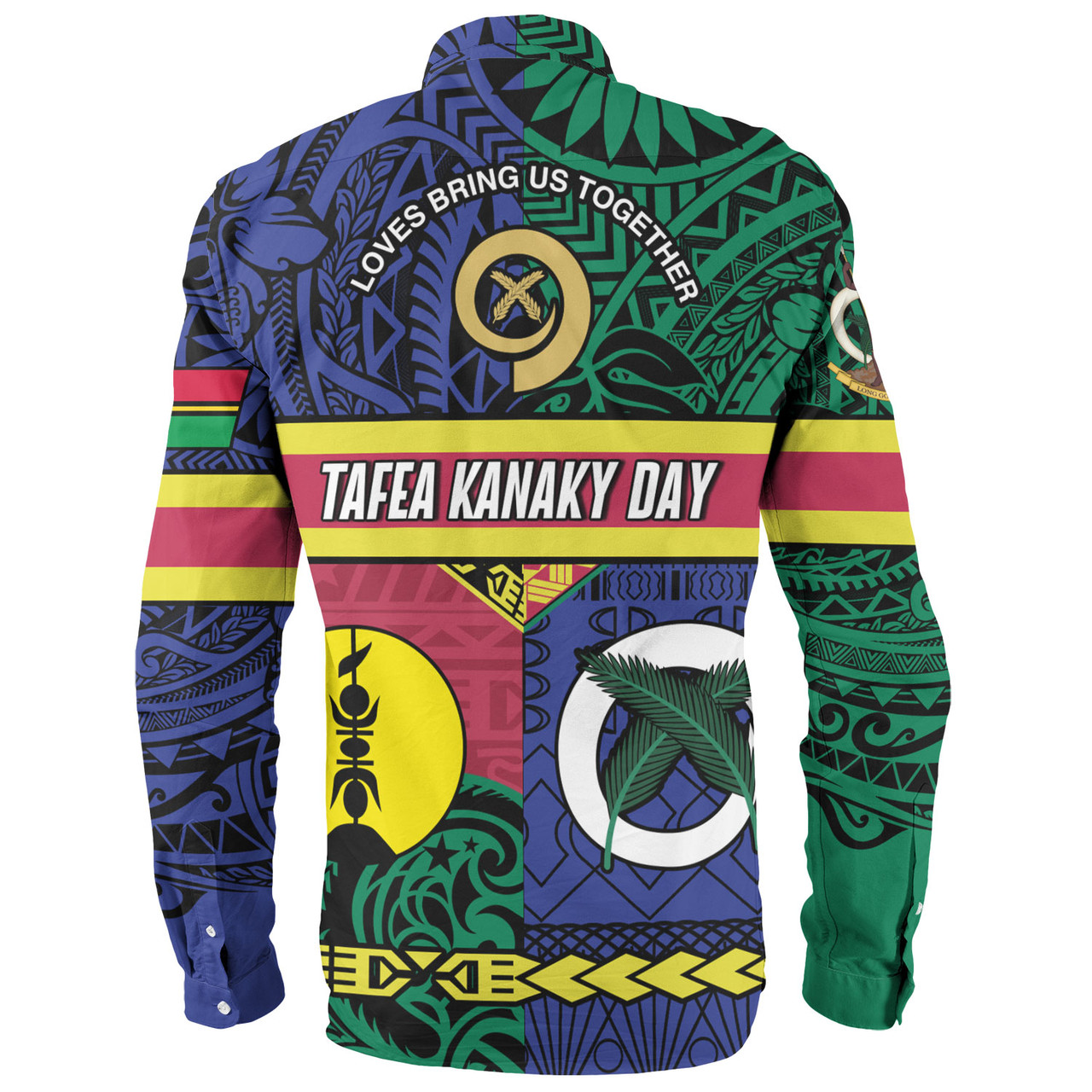 Vanuatu Long Sleeve Shirt Custom Tafea Kanaky Day Tribal Patterns Special Design
