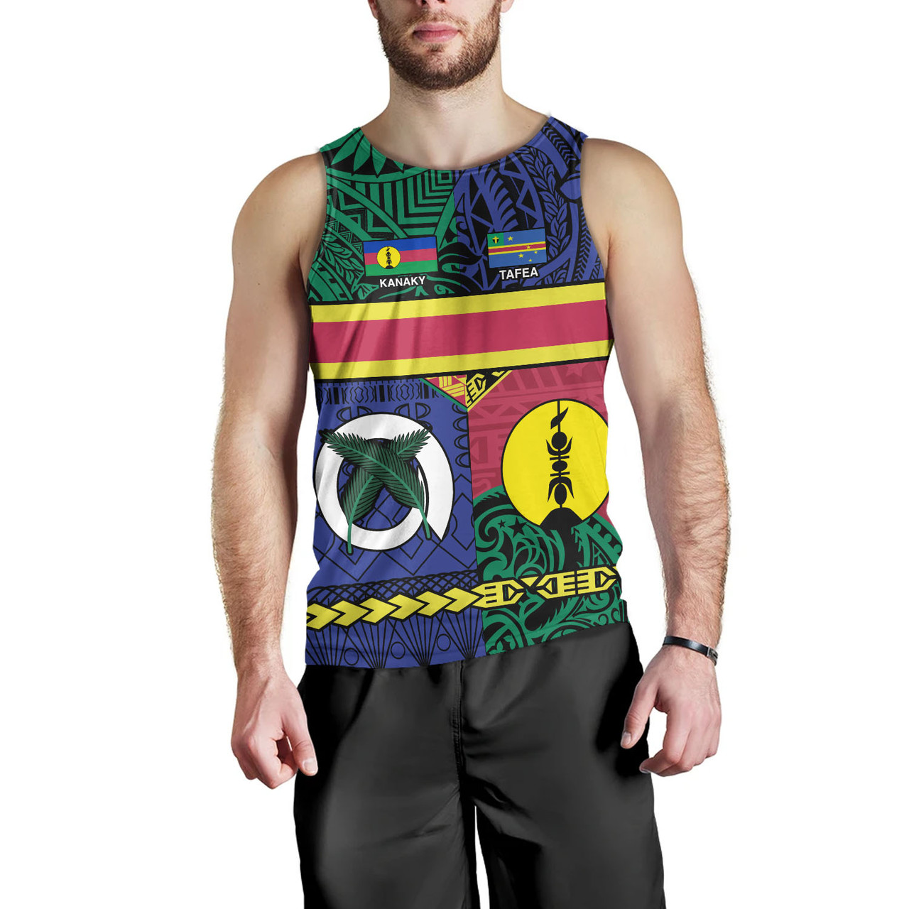 Vanuatu Tank Top Custom Tafea Kanaky Day Tribal Patterns Special Design