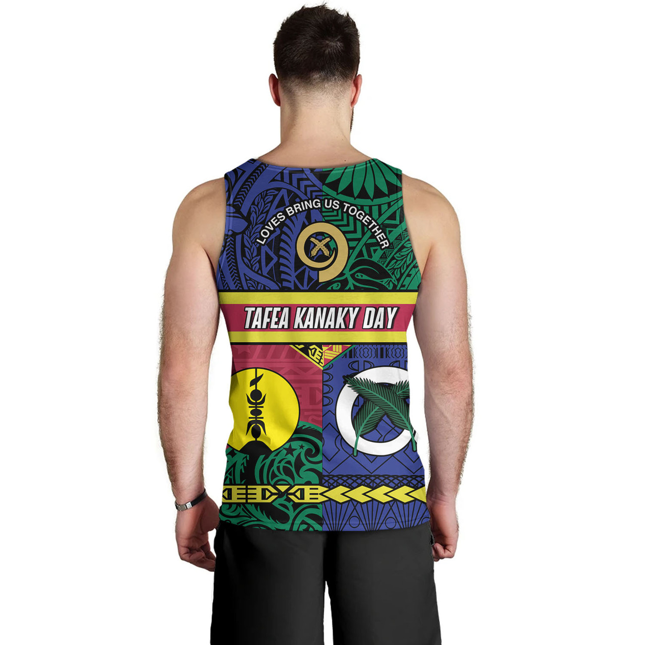 Vanuatu Tank Top Custom Tafea Kanaky Day Tribal Patterns Special Design