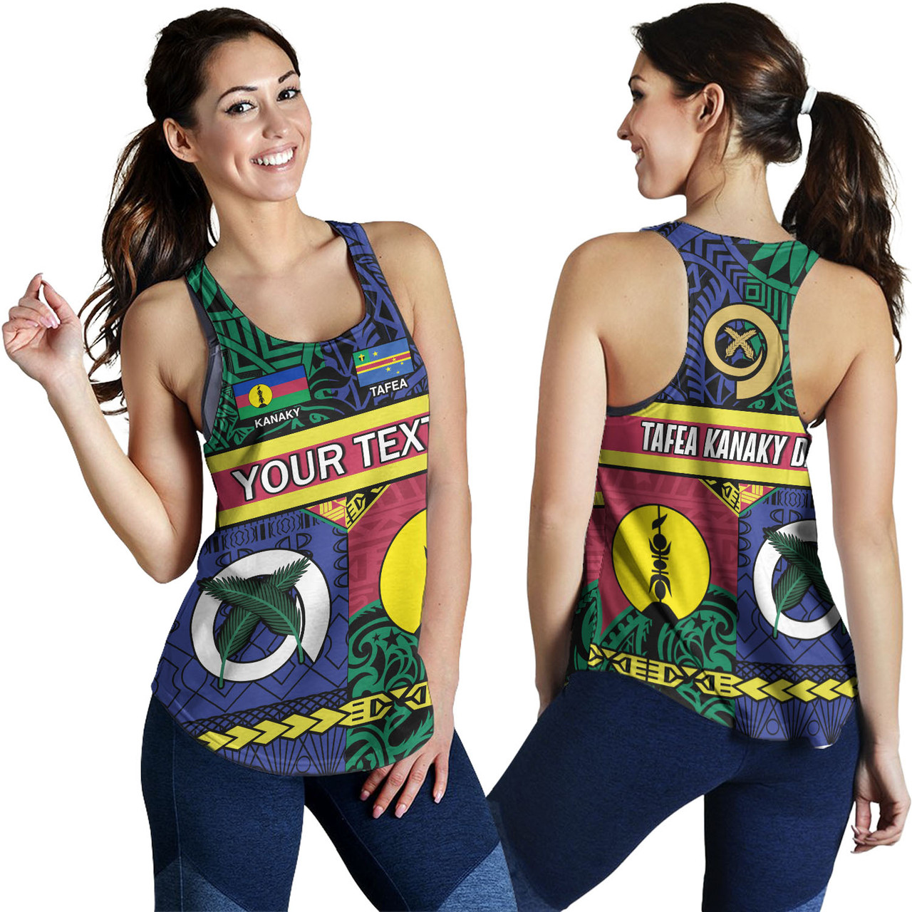 Vanuatu Women Tank Custom Tafea Kanaky Day Tribal Patterns Special Design