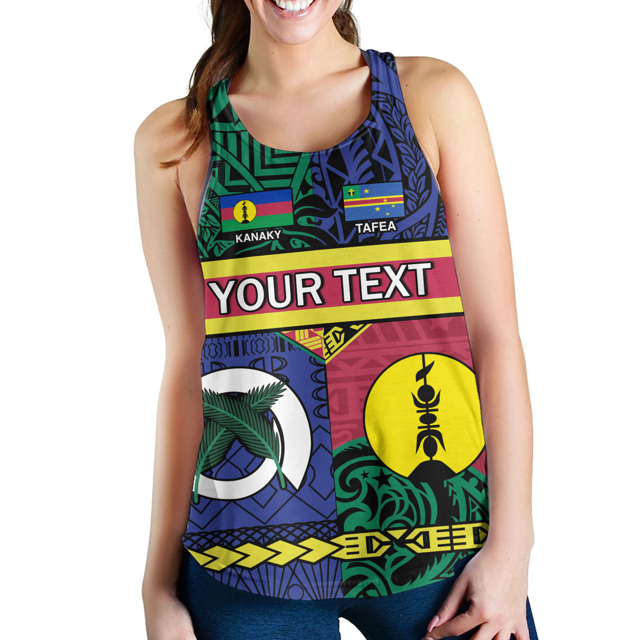 Vanuatu Women Tank Custom Tafea Kanaky Day Tribal Patterns Special Design