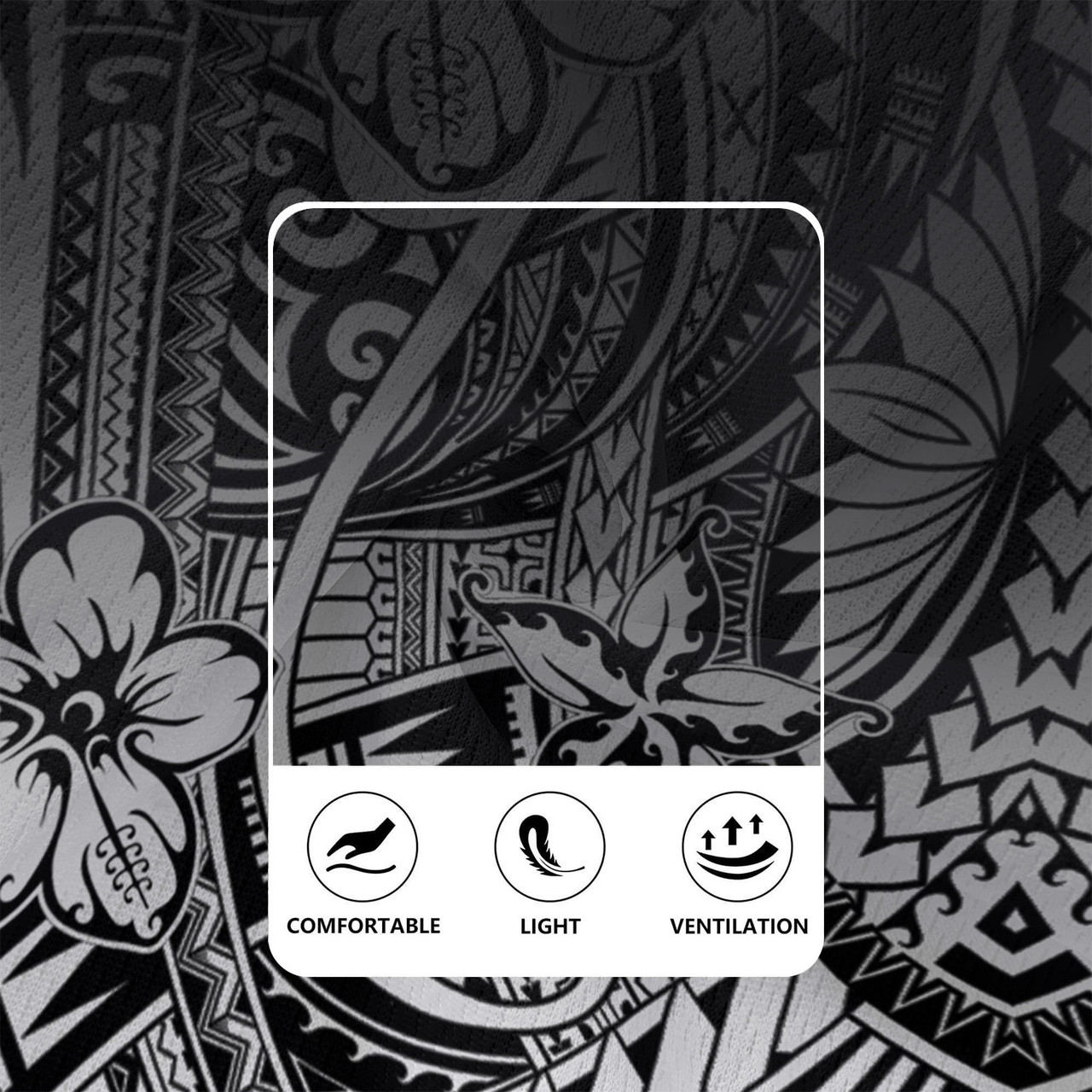 Polynesian Pattern Design With Ethnic And Floral Rugby Jersey