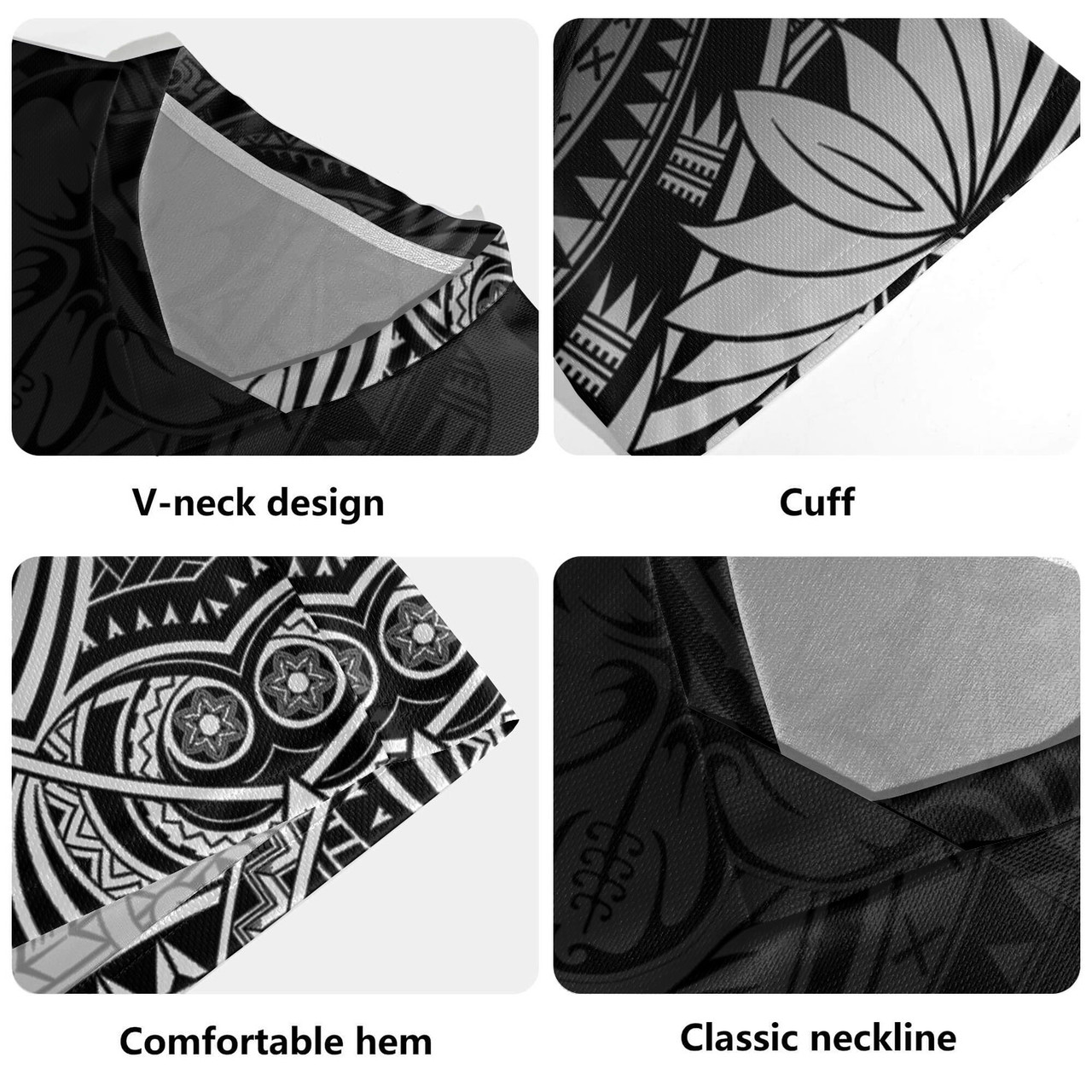 Polynesian Pattern Design With Ethnic And Floral Rugby Jersey