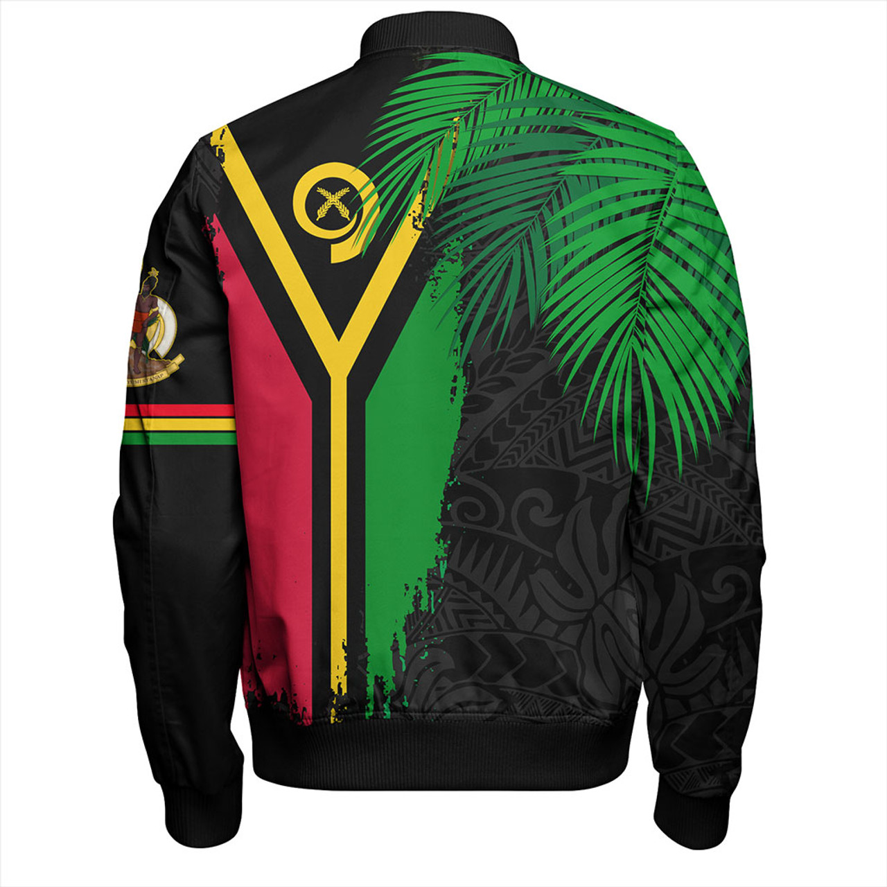 Vanuatu Bomber Jacket Special Fabric Leaves