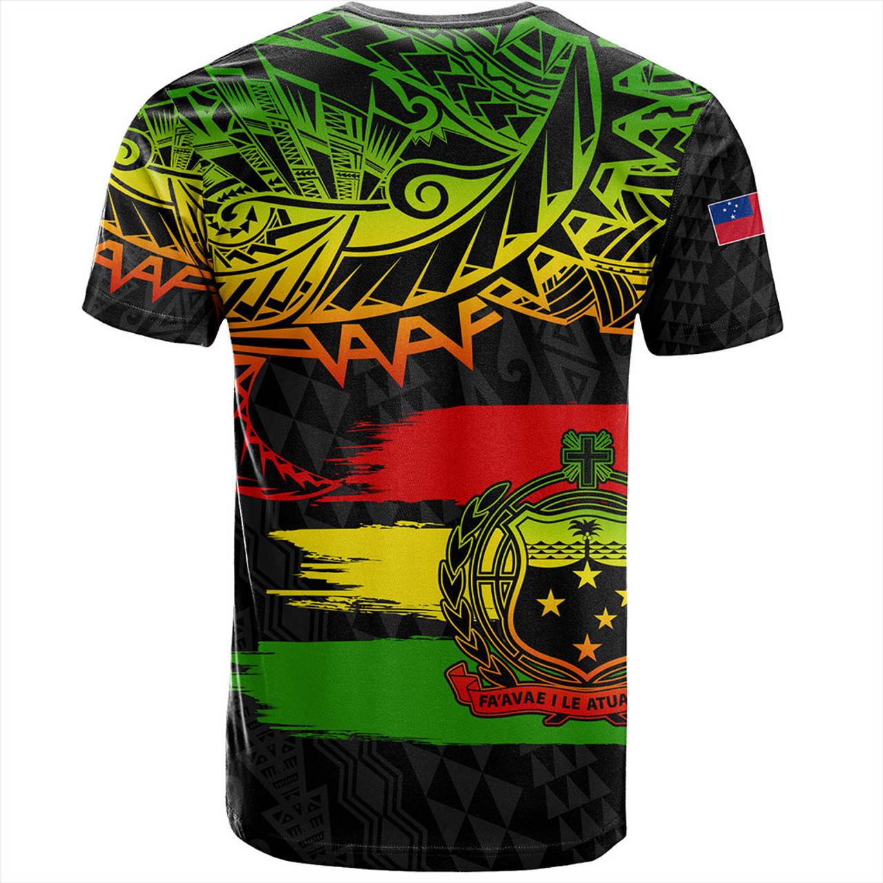 Samoa T-Shirt Tribal Polynesian Grunge Reggae