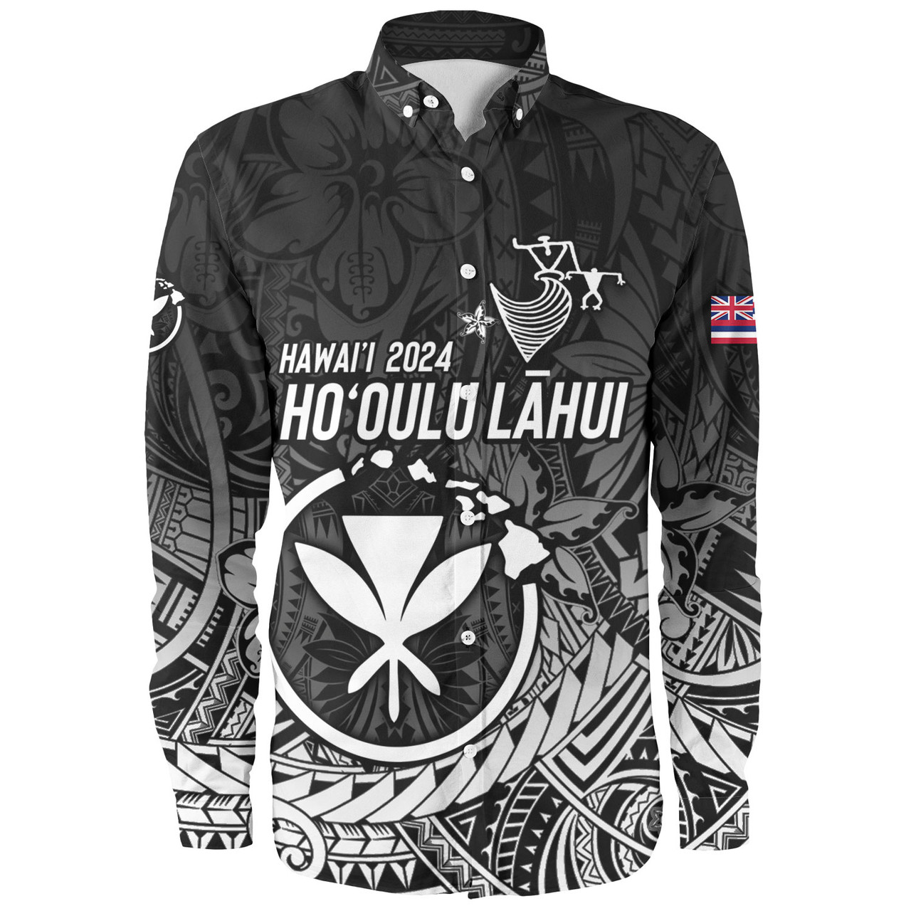 Hawaii Long Sleeve Shirt FestPAC 2024 Polynesian Pattern Design
