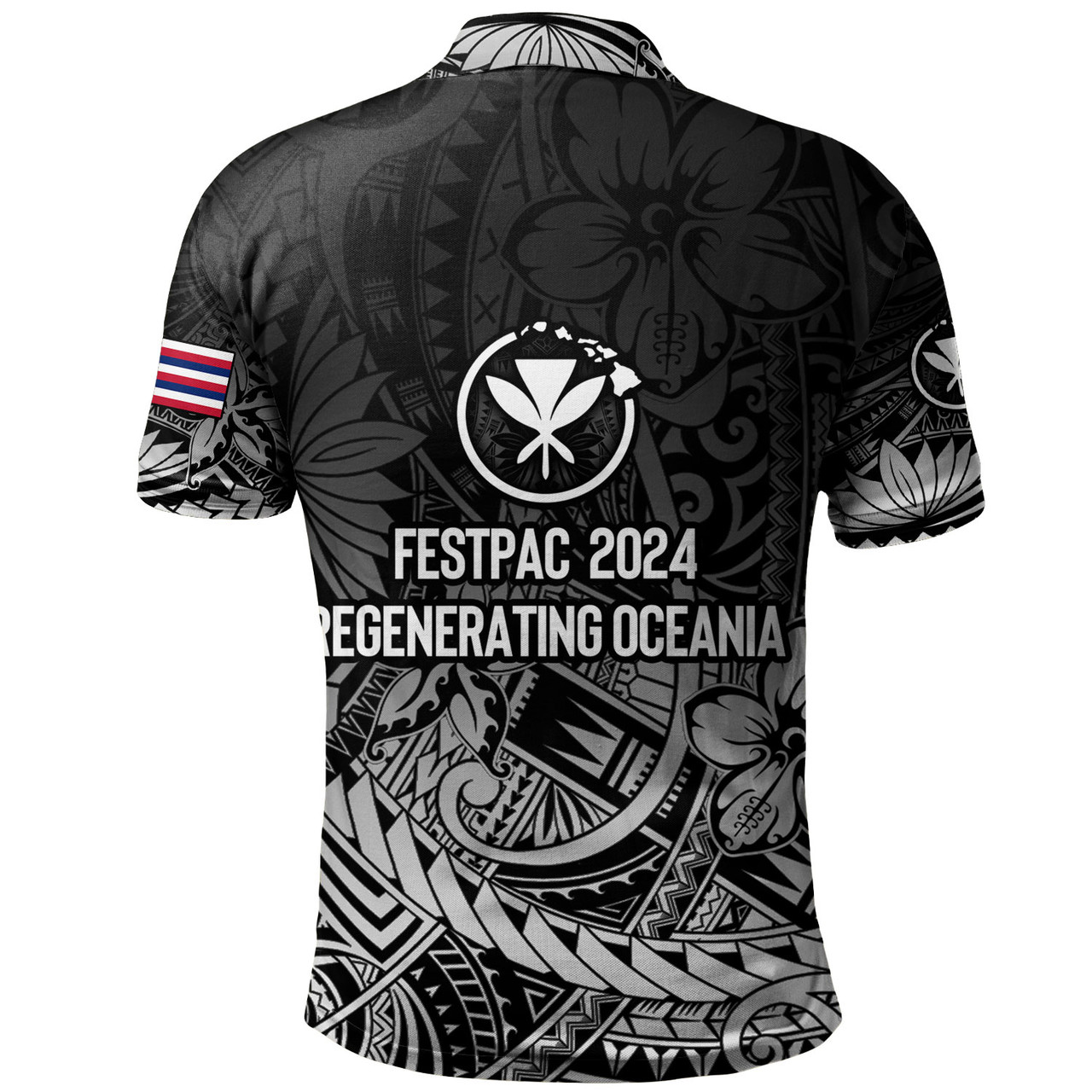 Hawaii Polo Shirt FestPAC 2024 Polynesian Pattern Design