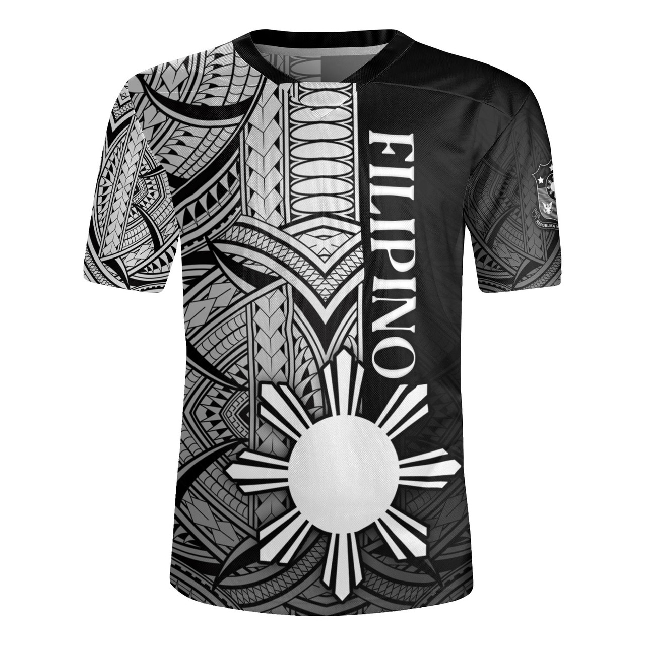 Philippines Filipinos Rugby Jersey Cool Filipino Tribal Tatau Style