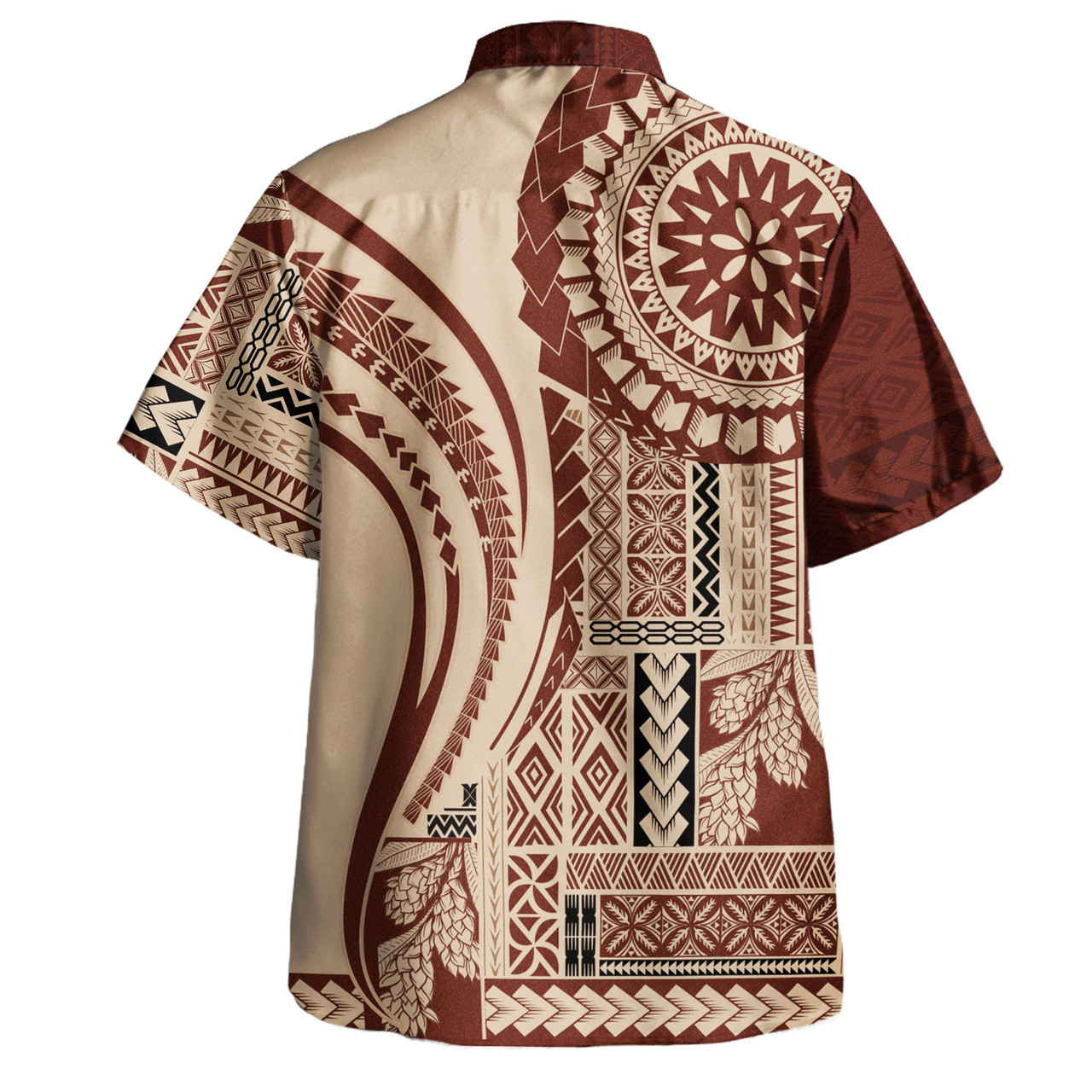 Samoa Hawaiian Shirt Samoan Siapo Brown Design