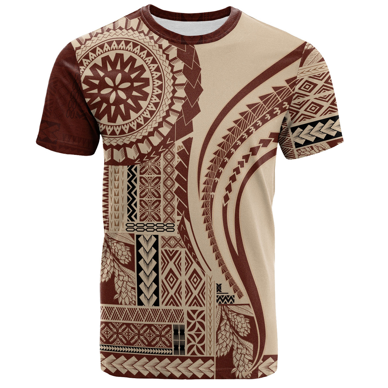 Samoa T-Shirt Samoan Siapo Brown Design