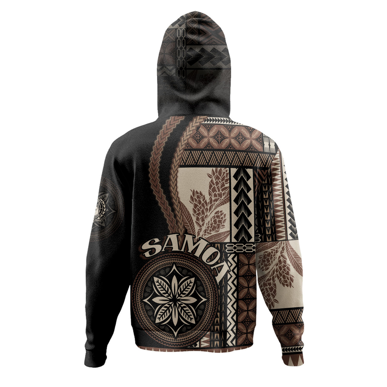 Samoa Hoodie Custom Samoan Siapo Motif Classic Style