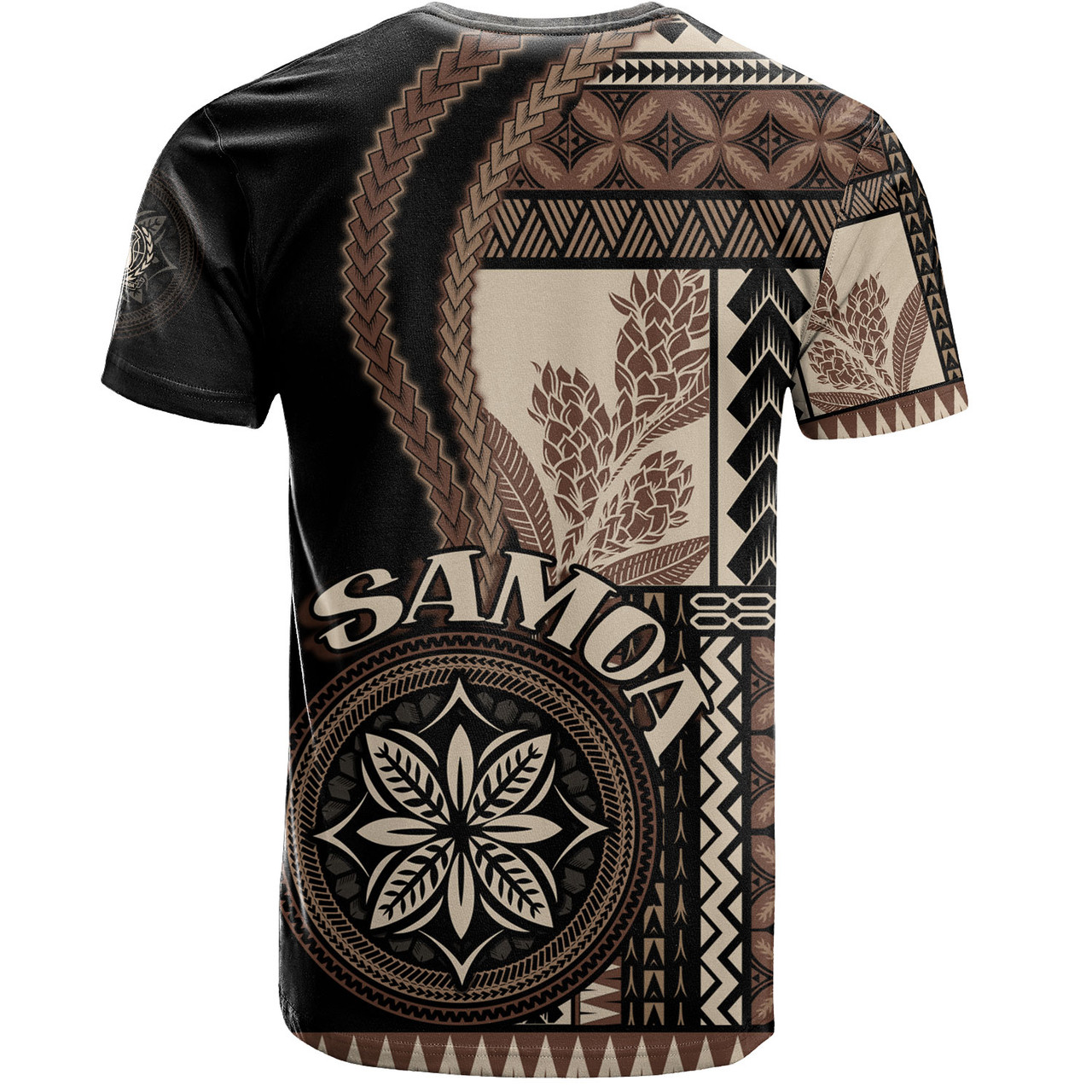 Samoa T-Shirt Custom Samoan Siapo Motif Classic Style
