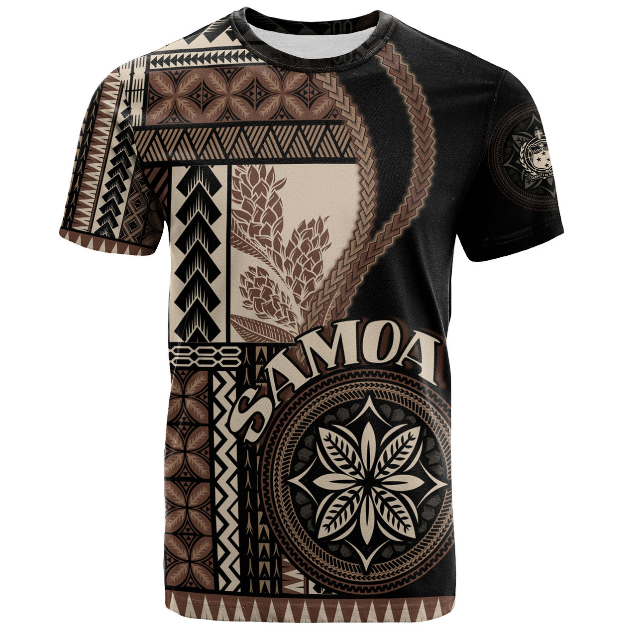 Samoa T-Shirt Custom Samoan Siapo Motif Classic Style