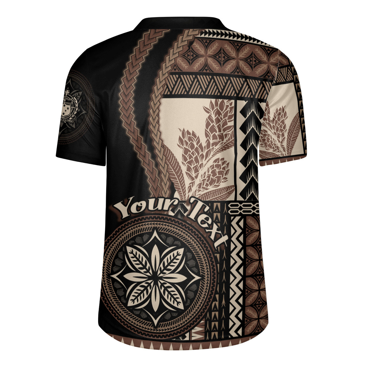 Samoa Rugby Jersey Custom Samoan Siapo Motif Classic Style