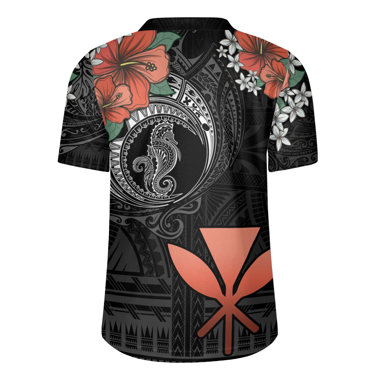 Hawaii Rugby Jersey Kanaka Maoli Seahorse Polynesian Tattoo