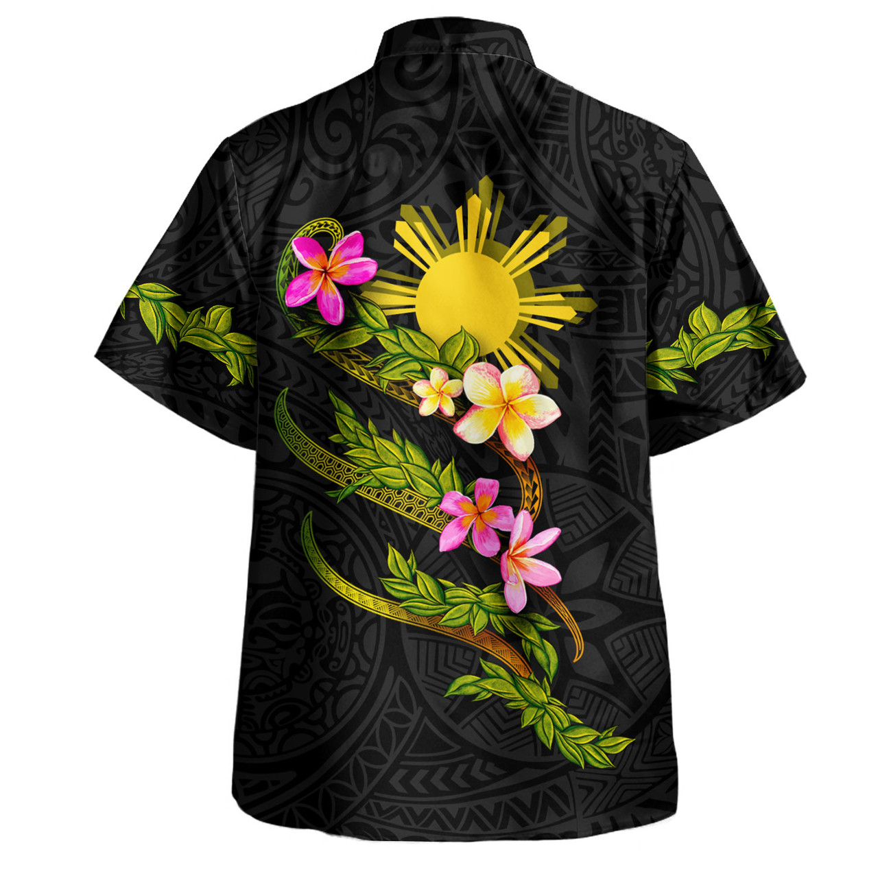 Philippines Filipinos Hawaiian Shirt Custom Plumeria Tribal