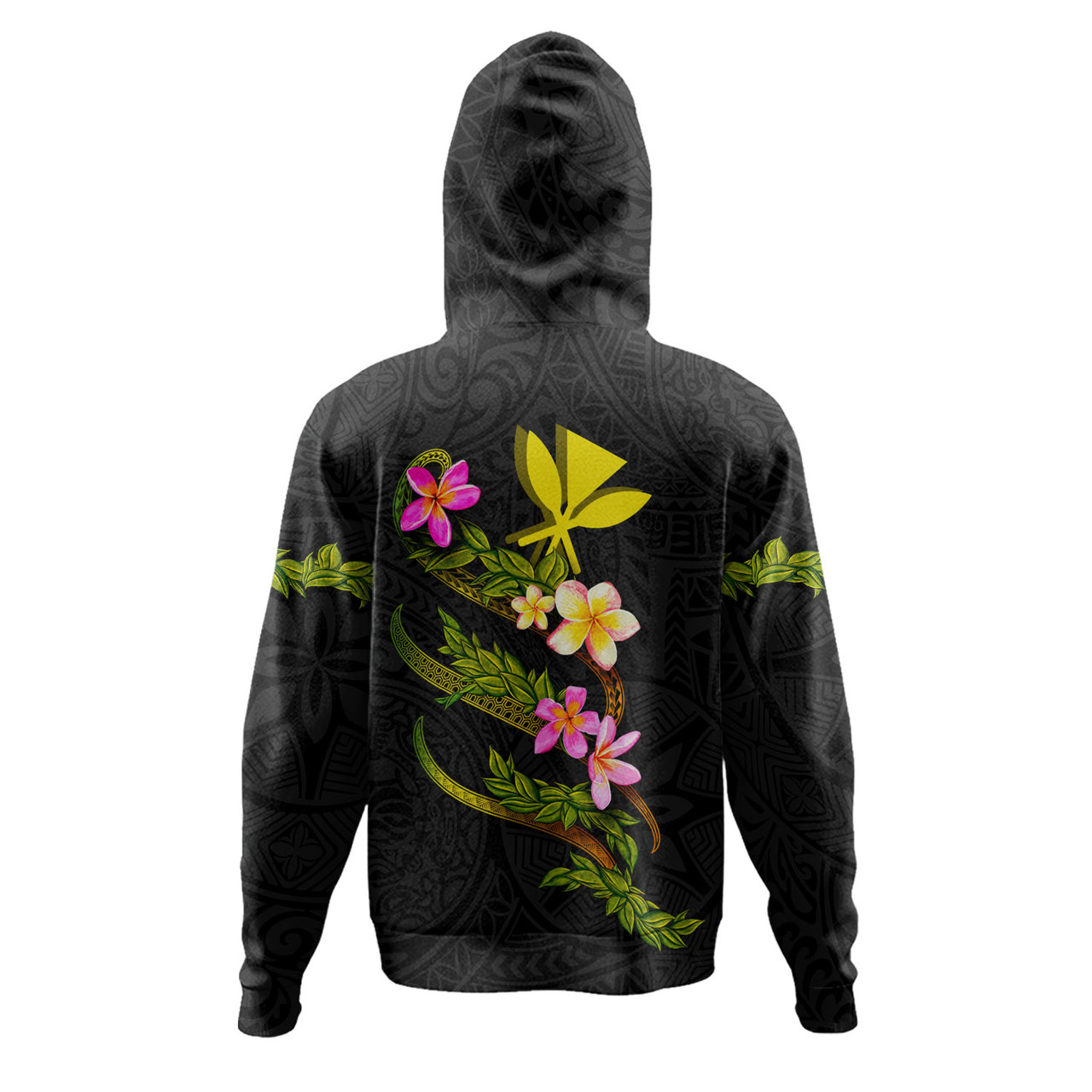 Hawaii Hoodie Custom Plumeria Tribal