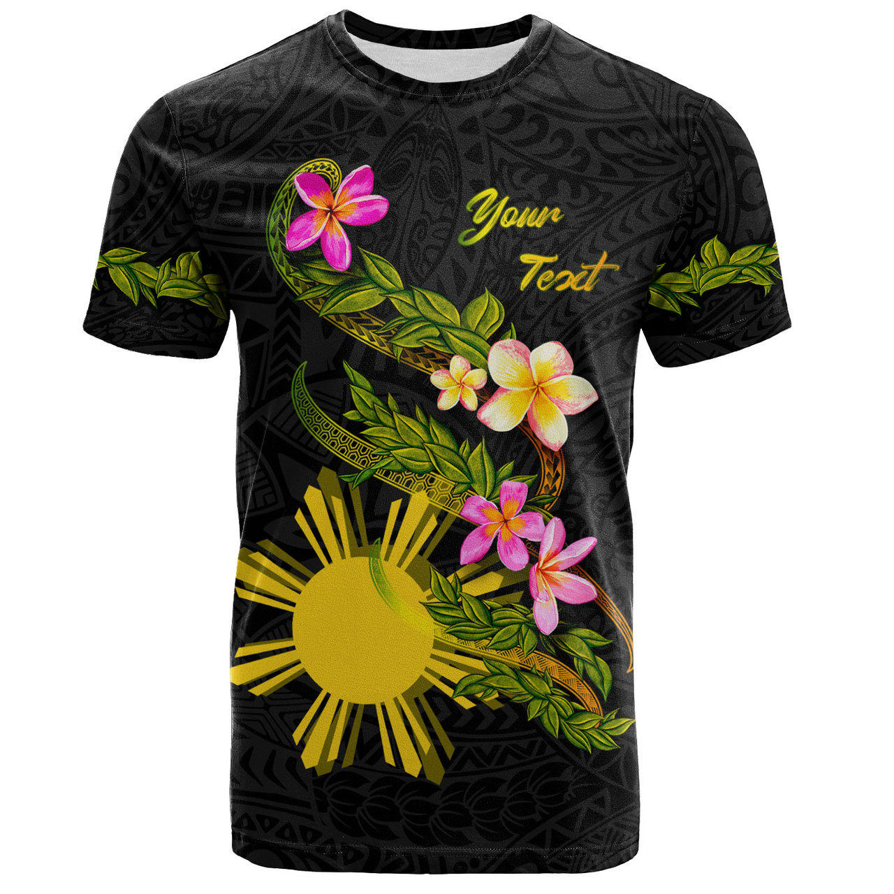 Philippines Filipinos T-Shirt Custom Plumeria Tribal