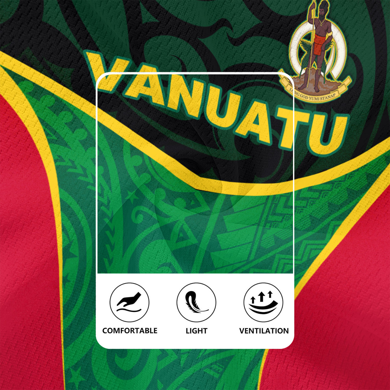 Vanuatu Rugby Jersey Seal Tribal Patterns