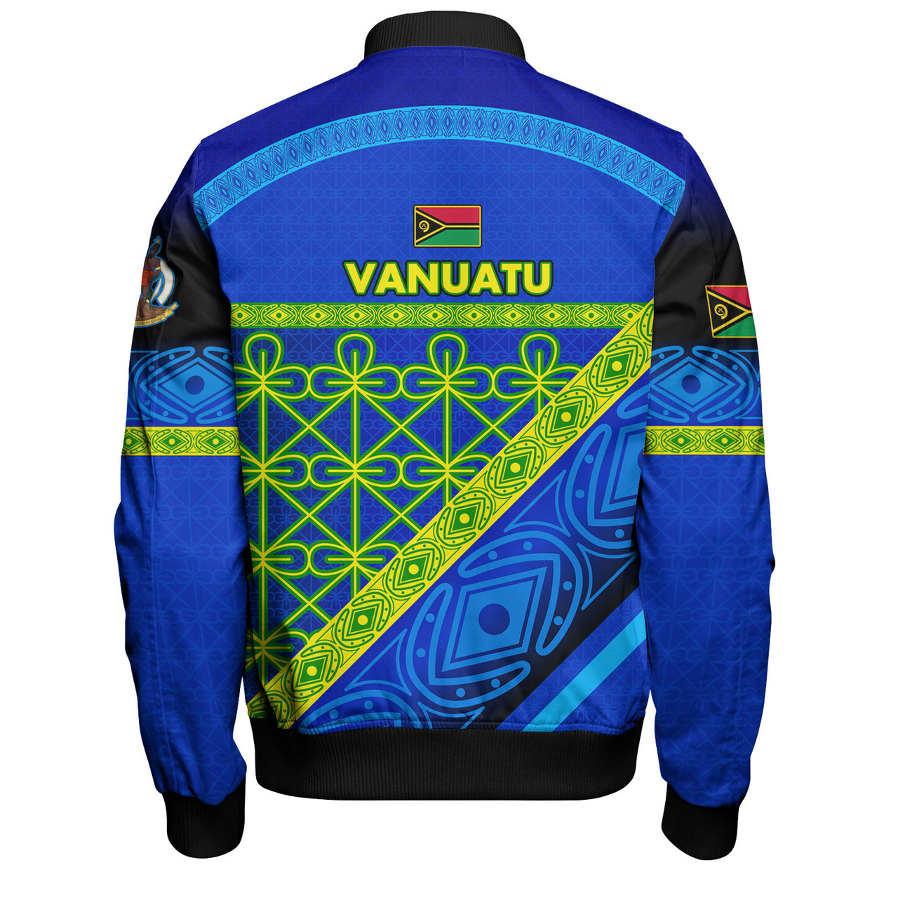 Vanuatu Bomber Jacket Coat Of Arms Mutis En Atan Vanuatu Cultural