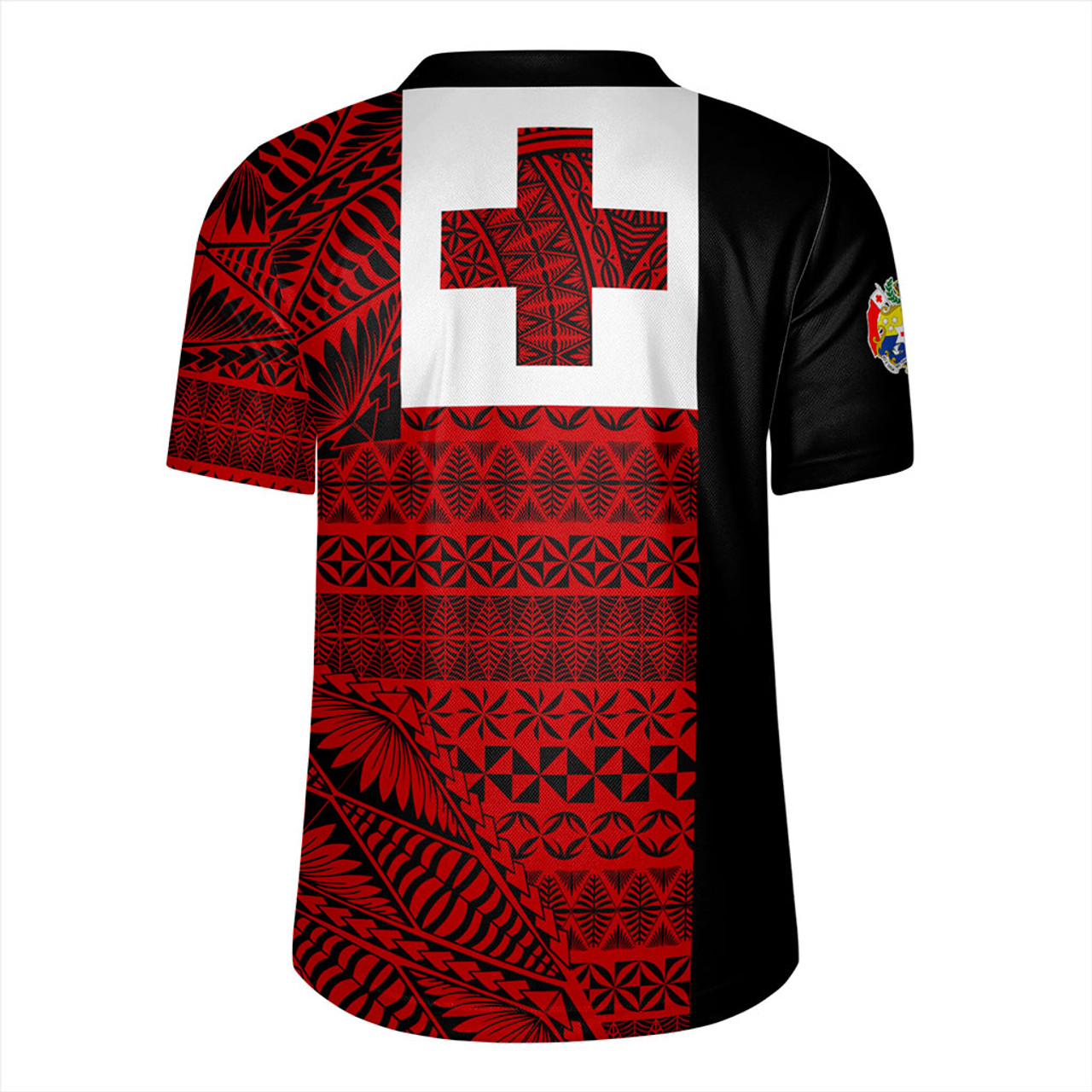 Tonga Rugby Jersey Flag Ngatu Pattern Style