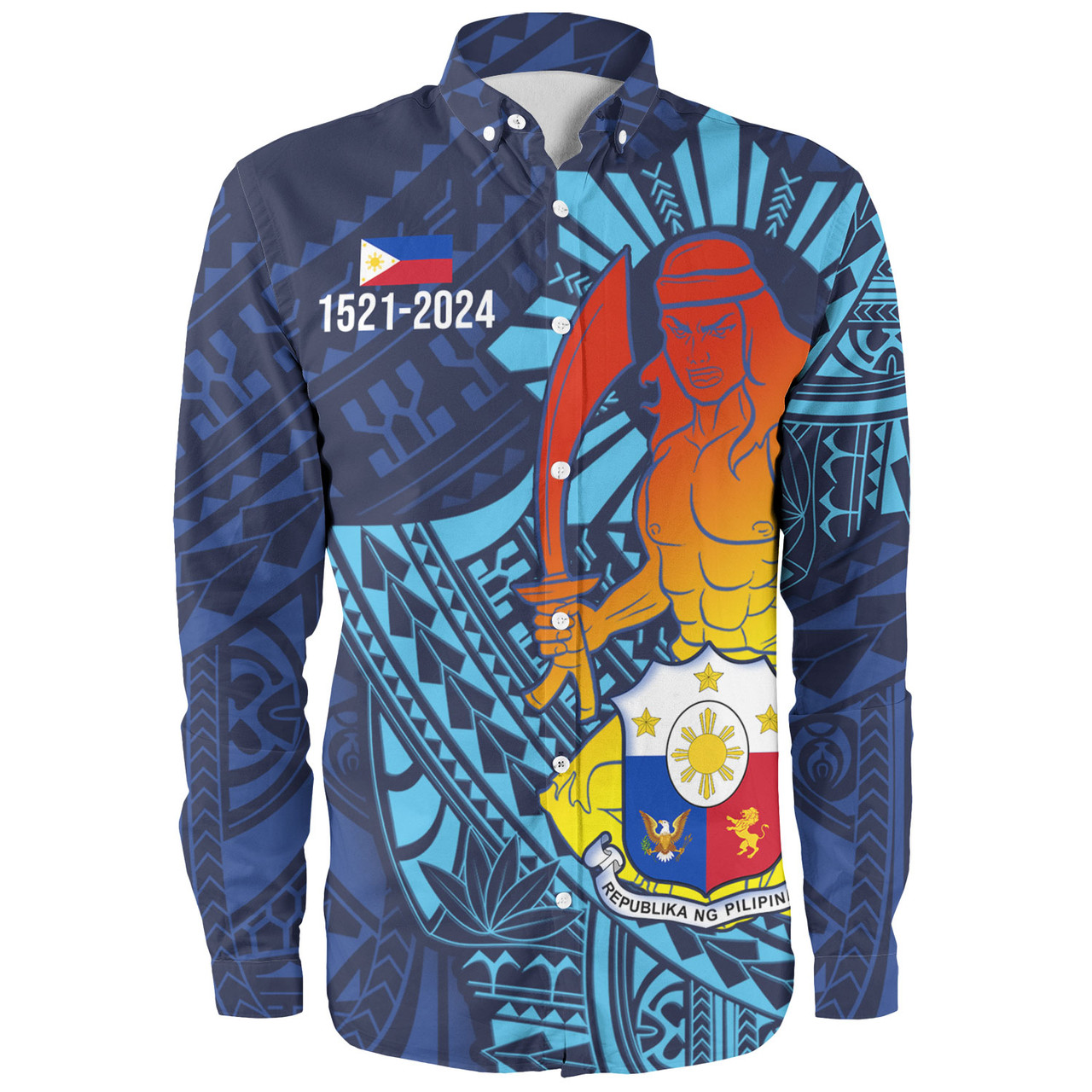 Philippines Filipinos Long Sleeve Shirt King Lapu Lapu Special Style