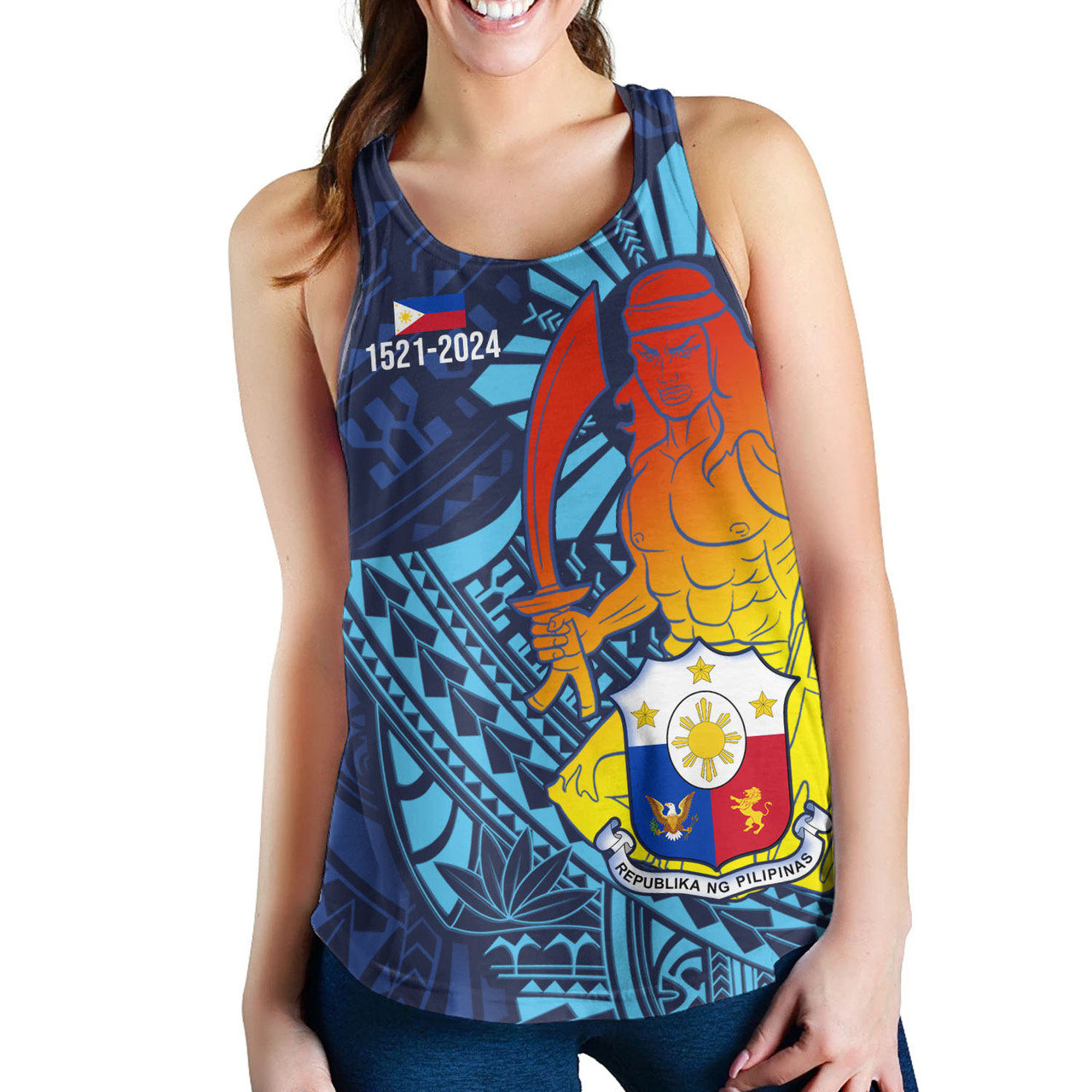 Philippines Filipinos Women Tank King Lapu Lapu Special Style