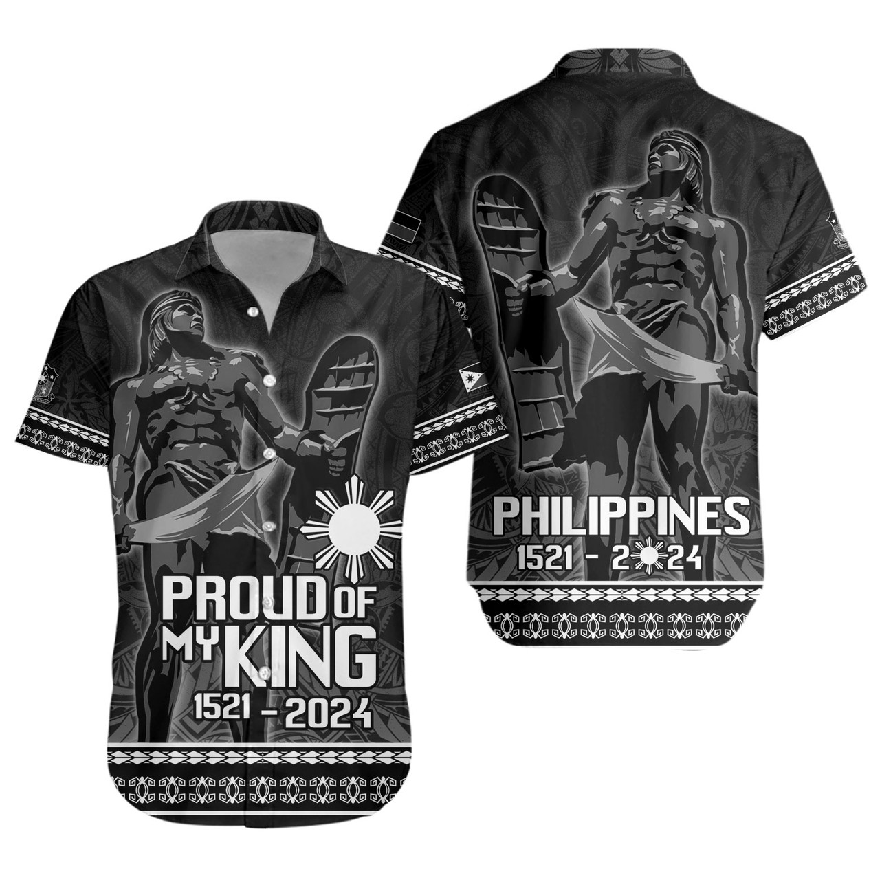 Philippines Filipinos Short Sleeve Shirt Lapu Lapu Proud Of My King