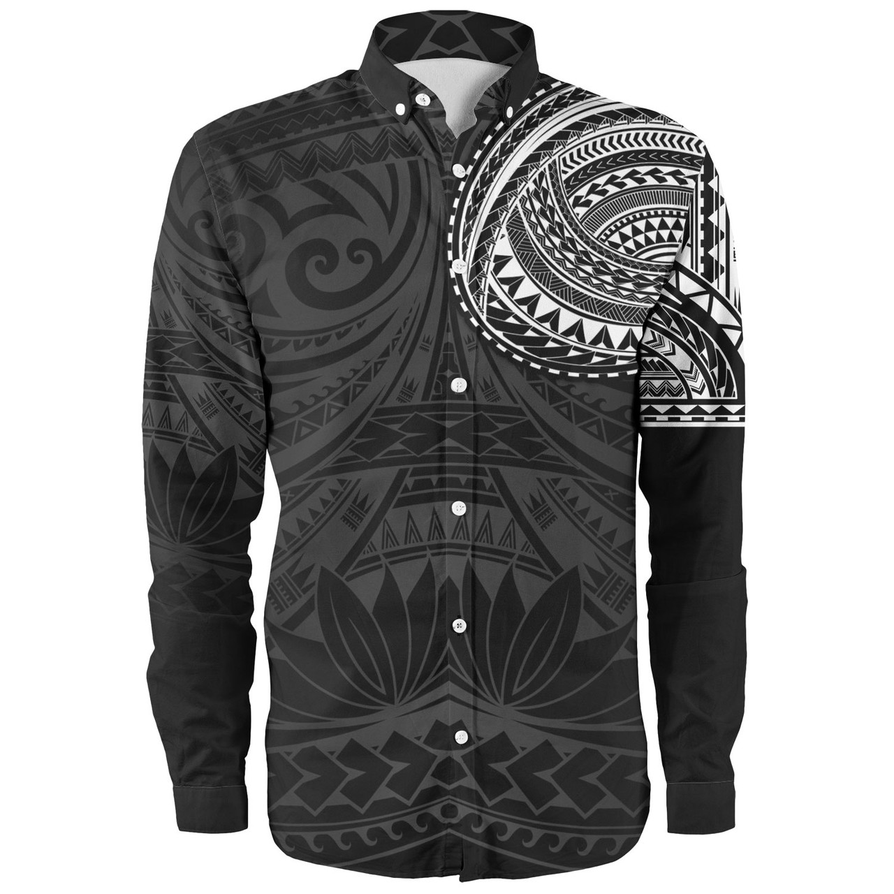 Polynesian Long Sleeve Shirt Polynesian Pattern Special Design