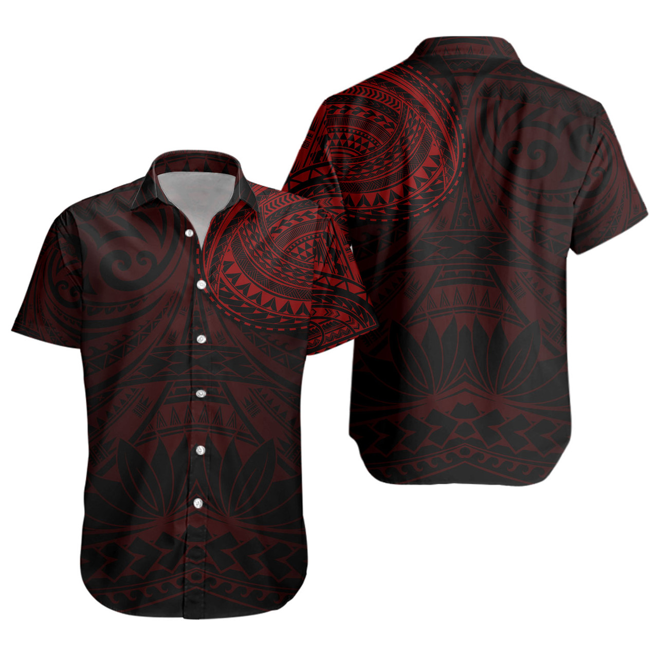 Polynesian Short Sleeve Shirt Polynesian Pattern Special Design