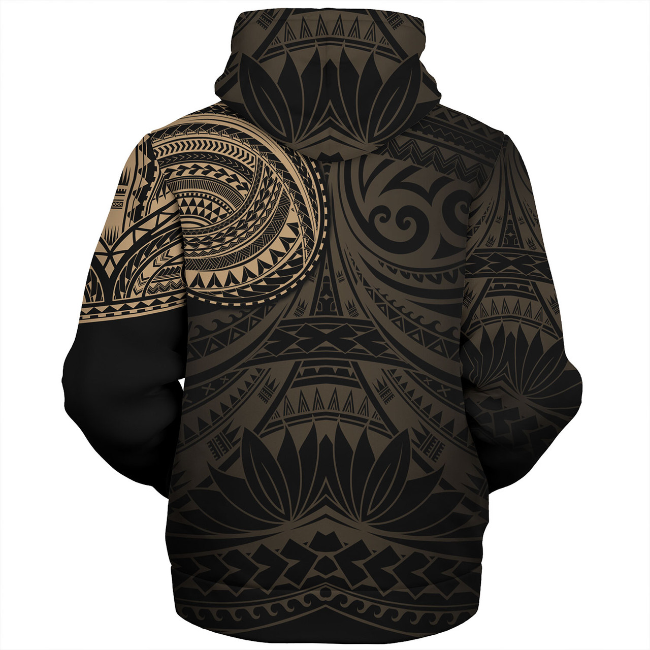 Polynesian Sherpa Hoodie Polynesian Pattern Special Design