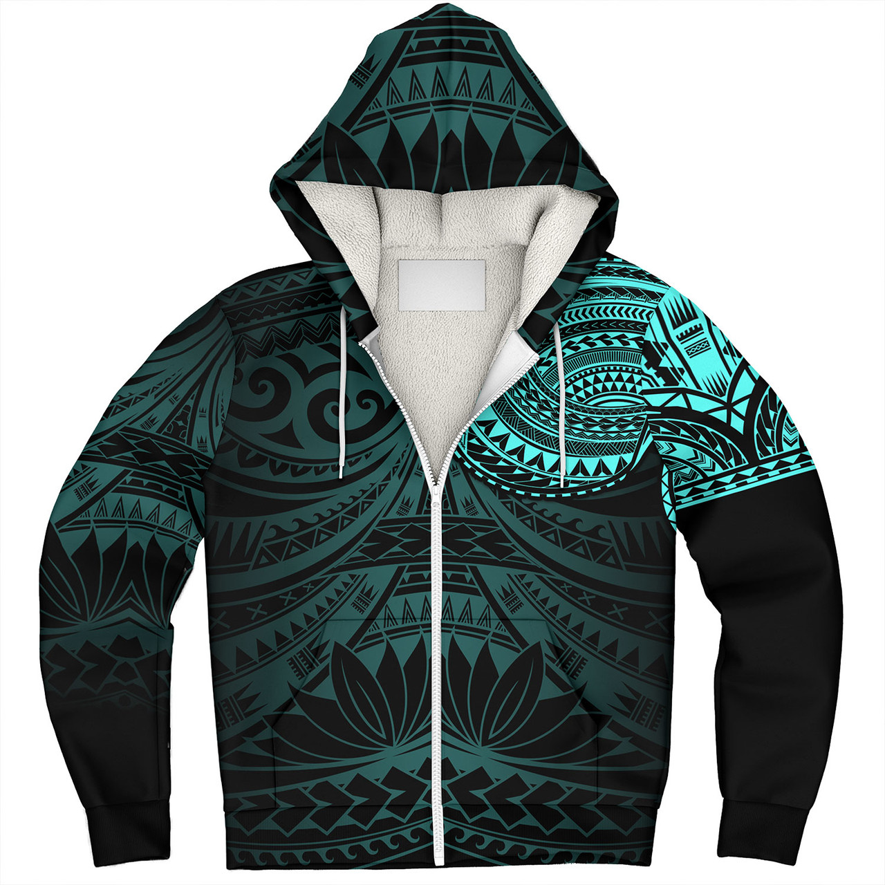 Polynesian Sherpa Hoodie Polynesian Pattern Special Design
