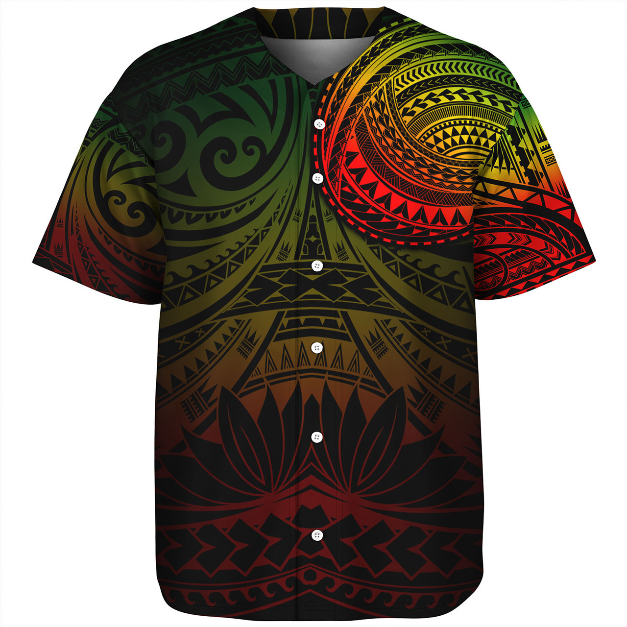 Polynesian Baseball Shirt Polynesian Pattern Special Design