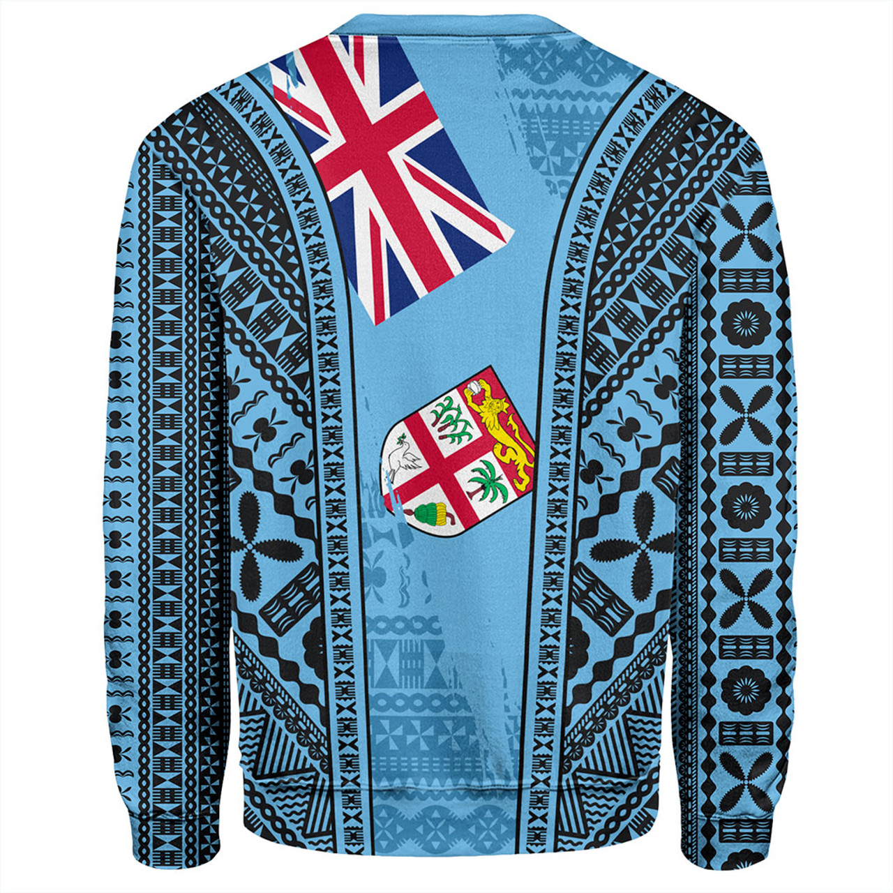 Fiji Sweatshirt Bula Pattern Style Flag