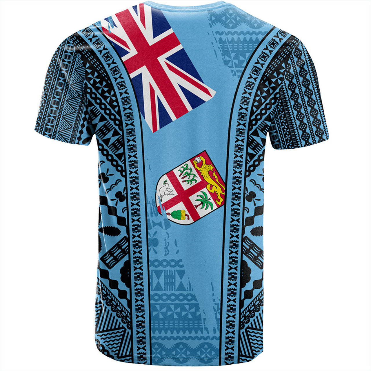 Fiji T-Shirt Bula Pattern Style Flag