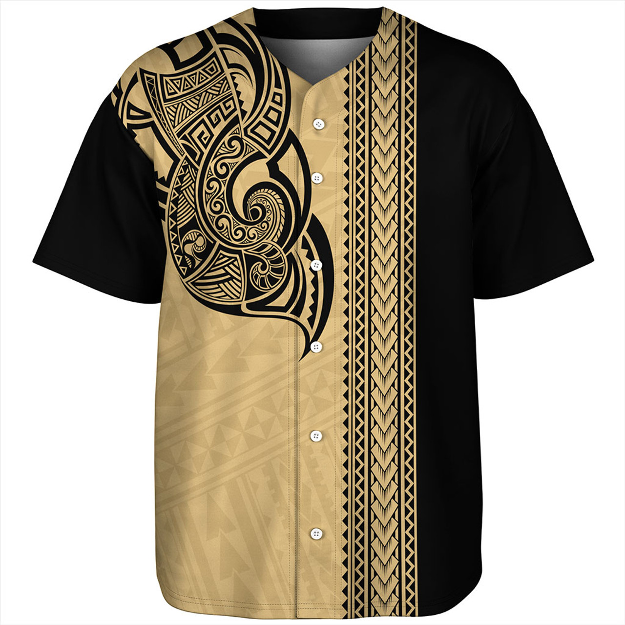 Hawaii Baseball Shirt Polynesia Tribal Tattoo