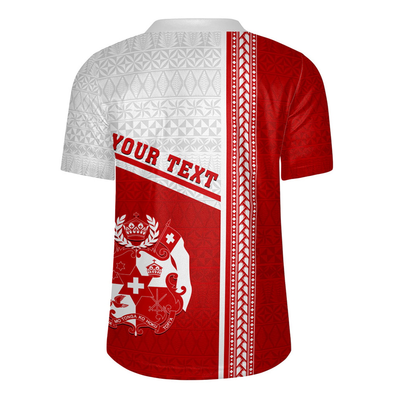 Tonga Rugby Jersey Custom Tribal Ngatu Design Flag