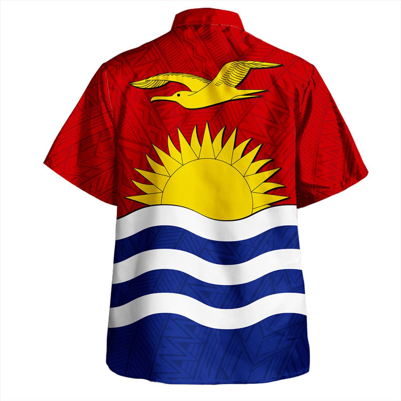 Kiribati Hawaiian Shirt Flag Design With Pattern